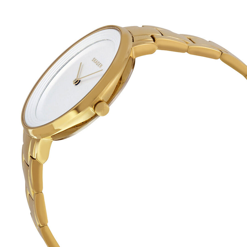 Skagen Ditte Silver Dial Gold-Tone Stainless Steel Ladies Watch SKW2330 - Watches of America #2