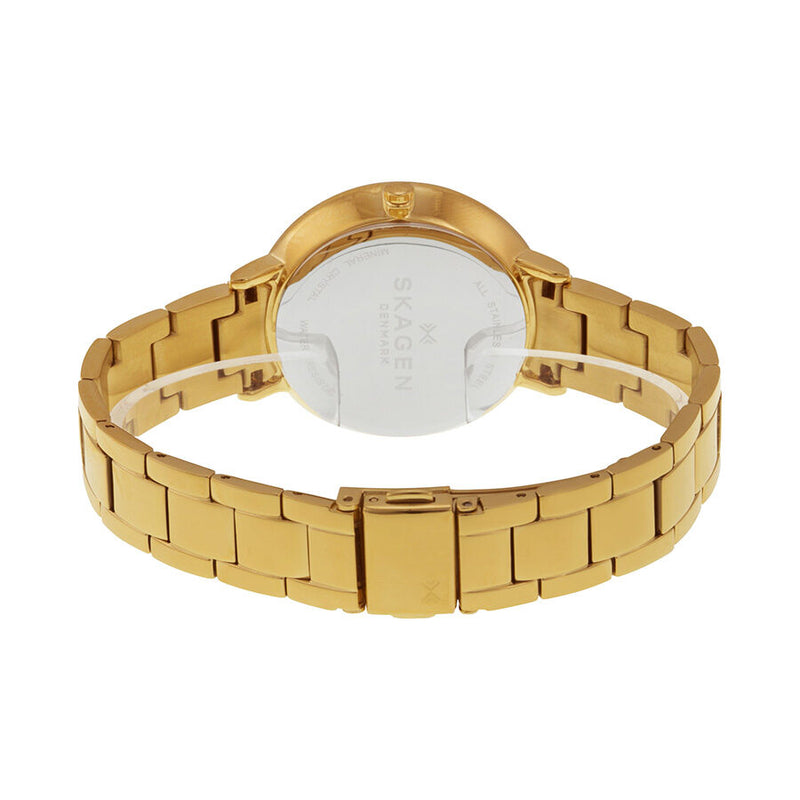 Skagen Ditte Silver Dial Gold-Tone Stainless Steel Ladies Watch SKW2330 - Watches of America #3