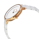 Skagen Ditte White Dial White Ceramic Ladies Watch SKW2316 - Watches of America #2