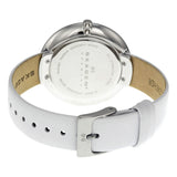 Skagen Gitte White Dial White Leather Ladies Watch SKW2136 - Watches of America #3