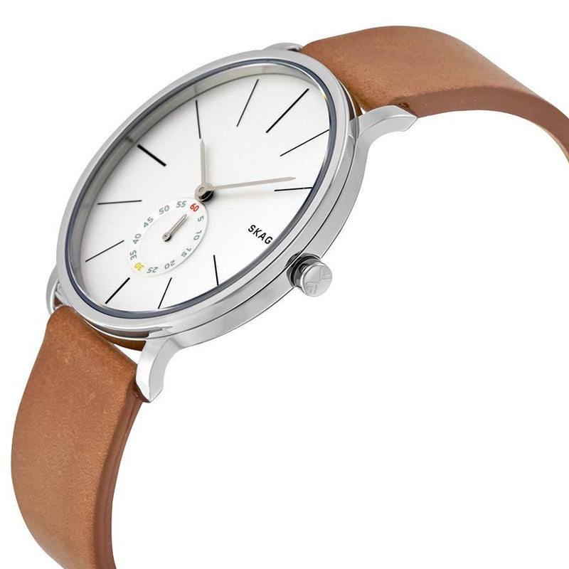 Skagen Hagen Reloj de vestir para hombre con esfera plateada SKW6273