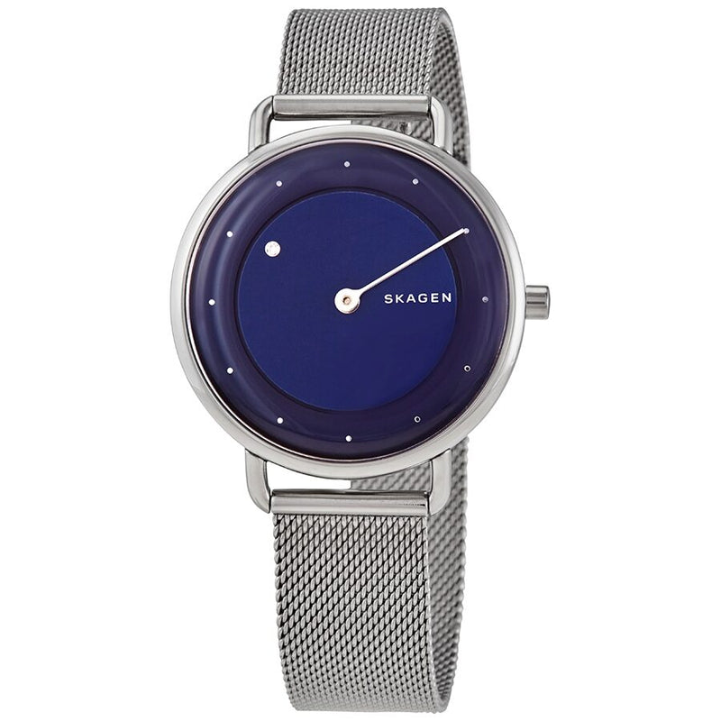 Skagen Horizont Rotating Diamond Quartz Blue Dial Ladies Watch SKW2738 - Watches of America