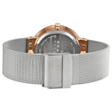 Skagen Leonora Silver Dial Stainless Steel Mesh Ladies Watch 456LRS - Watches of America #3