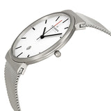 Skagen Perspektiv White Dial Stainless Steel Mesh Men's Watch SKW6052 - Watches of America #2