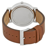 Skagen Signature Blue Dial Brown Leather Men's Watch #SKW6355 - Watches of America #3