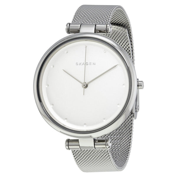 Skagen Tanja Silver Dial Stainless Steel MeshLadies Watch SKW2485 - Watches of America