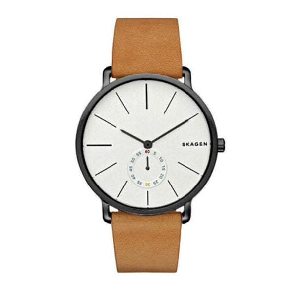 Skagen Hagen Brown Leather Strap Watch  SKW6210 - Watches of America