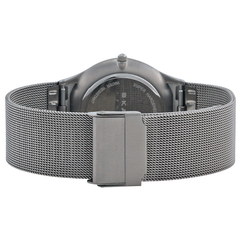 SkagenTitanium Gunmetal Dial Stainless Steel Mesh Men's Watch 233XLTTM - Watches of America #3