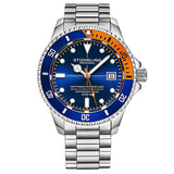 Stuhrling Original Aquadiver Automatic Blue Dial Men's Watch #M13517 - Watches of America