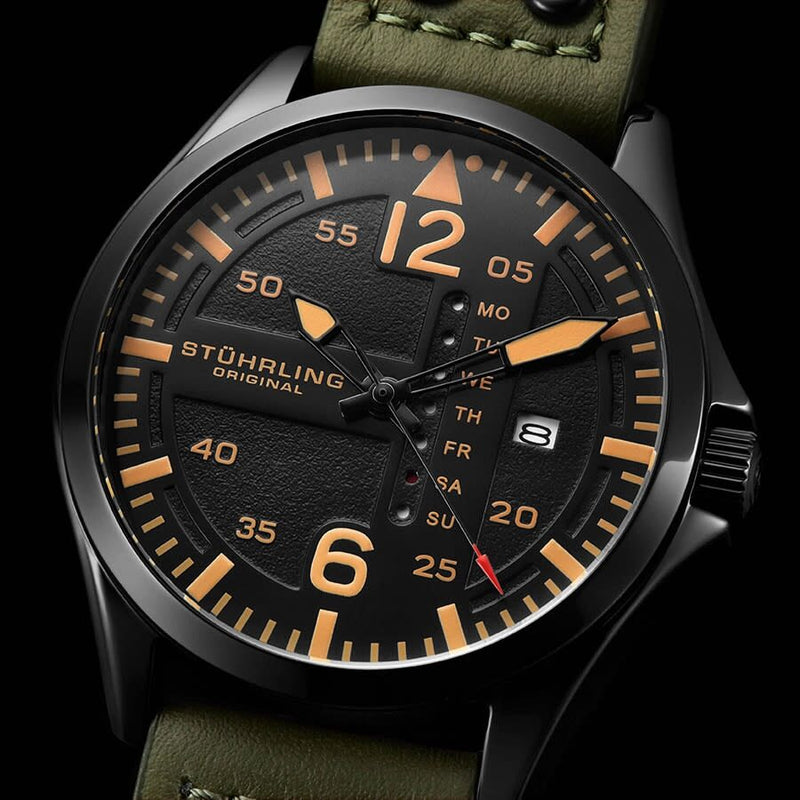 Stuhrling aviator watch best sale