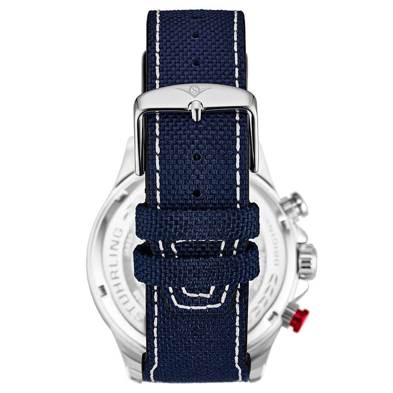 Stuhrling Original Aviator Quartz Blue Dial Men's Watch #M13587 - Watches of America #2