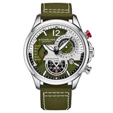 Stuhrling Original Aviator Quartz Green Dial Men's Watch #M13588 - Watches of America