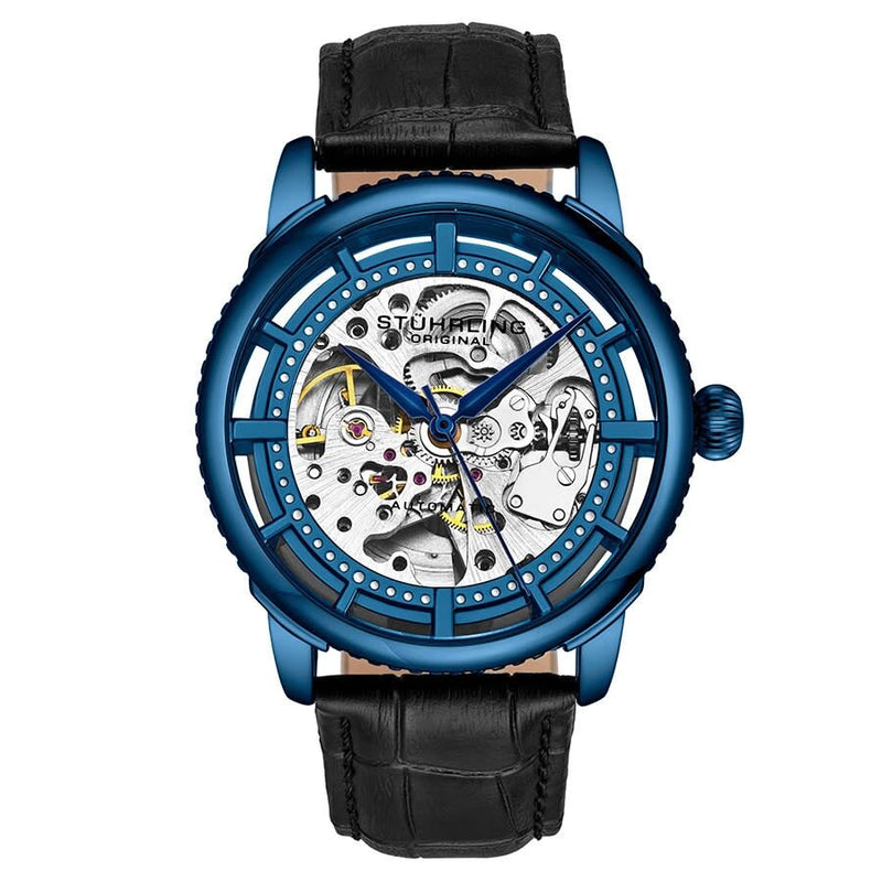 Stuhrling Original Legacy Automatic Blue Dial Men's Watch #M13630 - Watches of America