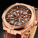 Stuhrling Original Legacy Automatic Brown Dial Men's Watch #M13482 - Watches of America #4