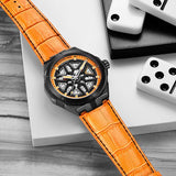 Stuhrling Original Legacy Automatic Orange Dial Men's Watch #M13483 - Watches of America #3