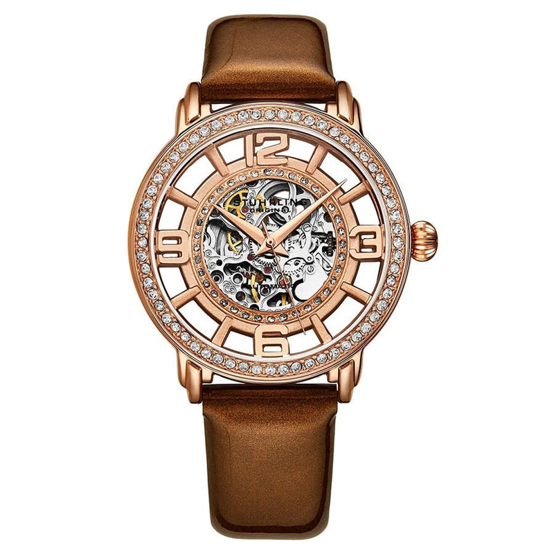 Stuhrling Original Legacy Automatic Rose Gold Dial Ladies Watch #M13606 - Watches of America