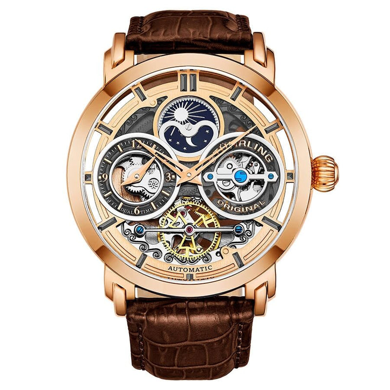 Stuhrling Original Legacy Automatic Rose Gold Dial Men's Watch #M13521 - Watches of America