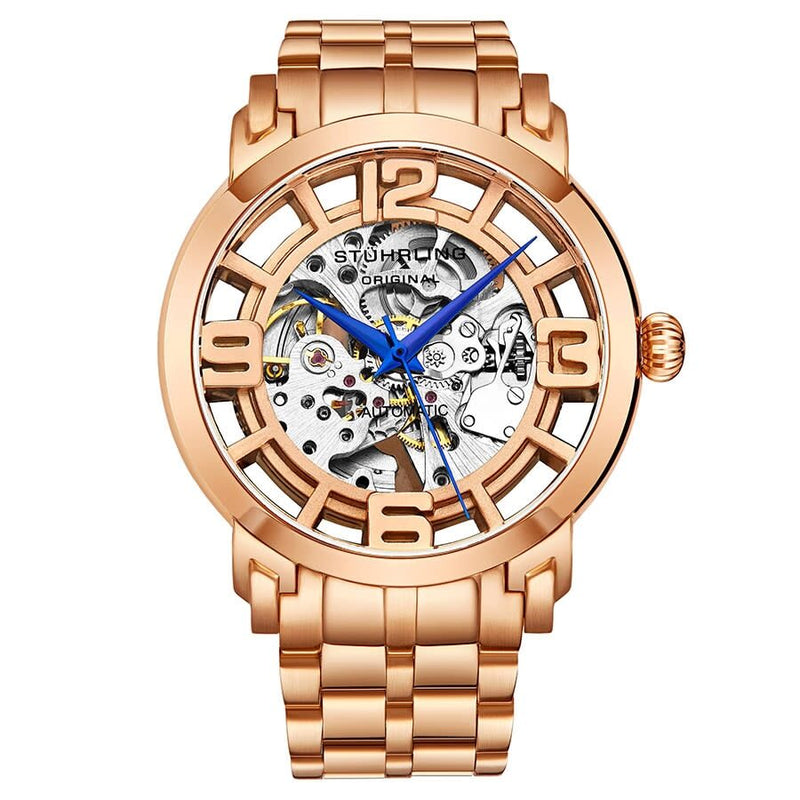 Stuhrling Original Legacy Automatic Rose Gold Dial Men's Watch #M13585 - Watches of America