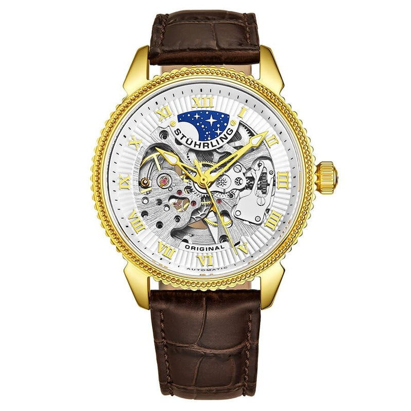 Stuhrling Original Legacy Automatic White Dial Men's Watch #M13628 - Watches of America