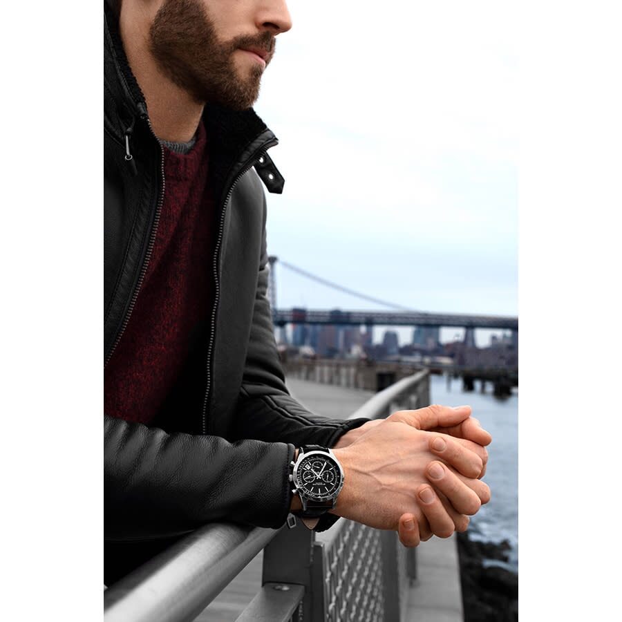 Stuhrling Original Monaco Quartz Black Dial Men