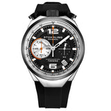 Stuhrling Original Monaco Quartz Black Dial Men's Watch #M13539 - Watches of America