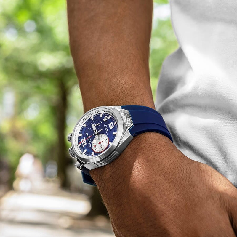 Stuhrling Original Monaco Quartz Blue Dial Men's Watch #M13545 - Watches of America #3