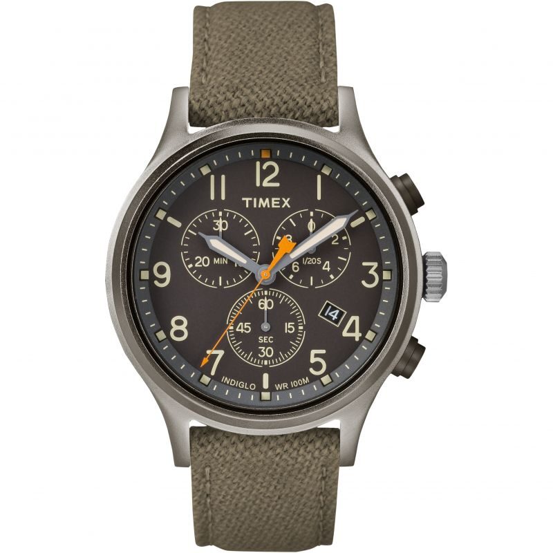 Timex Allied Chronograph Quartz Black Dial Men's Watch #TW2R47200 - Watches of America