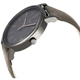 Timex Easy Reader Grey Leather Strap Men's Watch #T2N795 - Watches of America #2