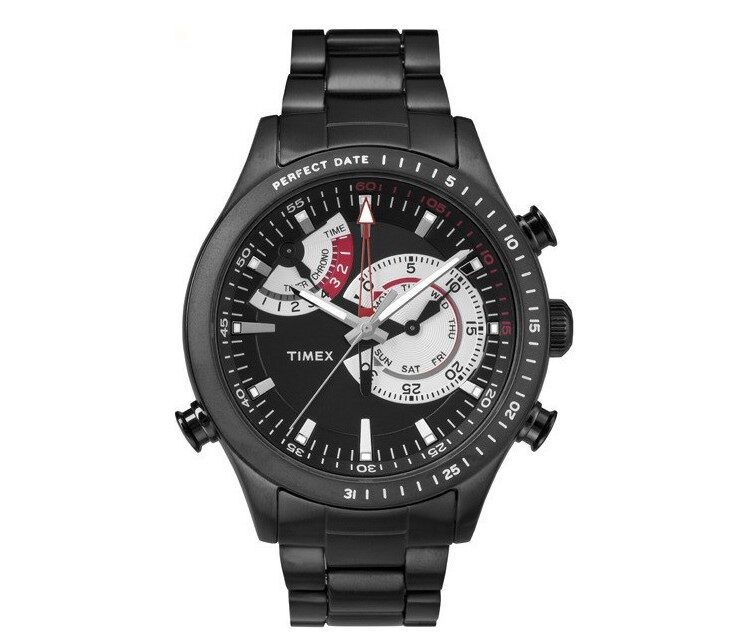 Timex Intelligent Quartz Chrono Timer Black Dial Men's Watch #TW2P72800 - Watches of America