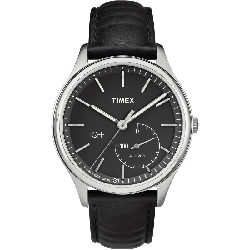 Timex IQ+ Quartz Black Dial Men's Watch #TW2P93200 - Watches of America