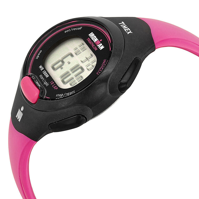 Timex Ironman Traditional 10-Lap Bright Pink Silicone Strap Ladies Watch #T5K525 - Watches of America #2