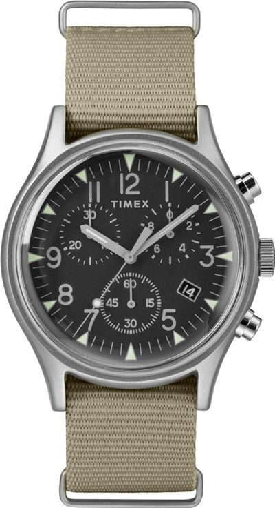 Timex MK1 Chronograph Quartz Black Dial Men's Watch #TW2T10700 - Watches of America