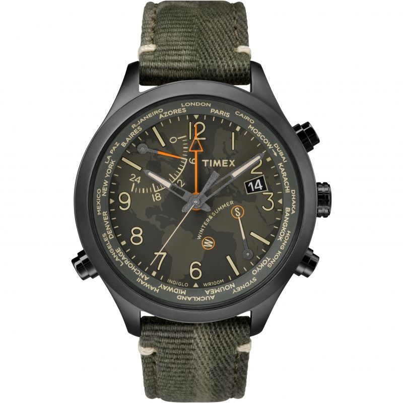 Timex Waterbury Quartz Black Dial Men's Watch #TW2R43200 - Watches of America