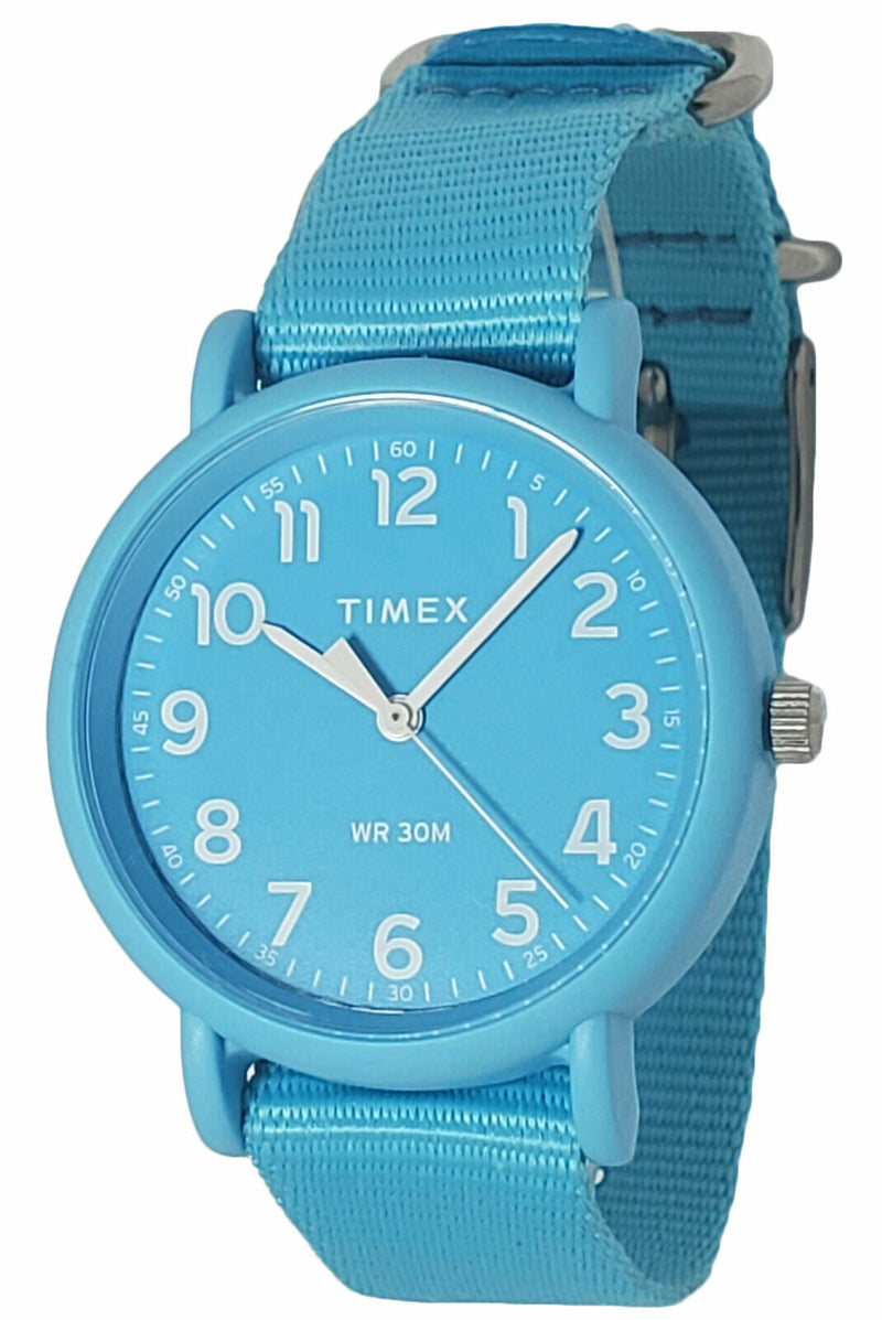 Timex Weekender Quartz Blue Dial Watch #TW2R40600 - Watches of America