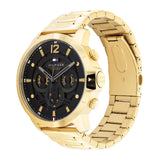 Tommy Hilfiger Gold Steel Black Dial Men's Watch 1710511 - Watches of America #2