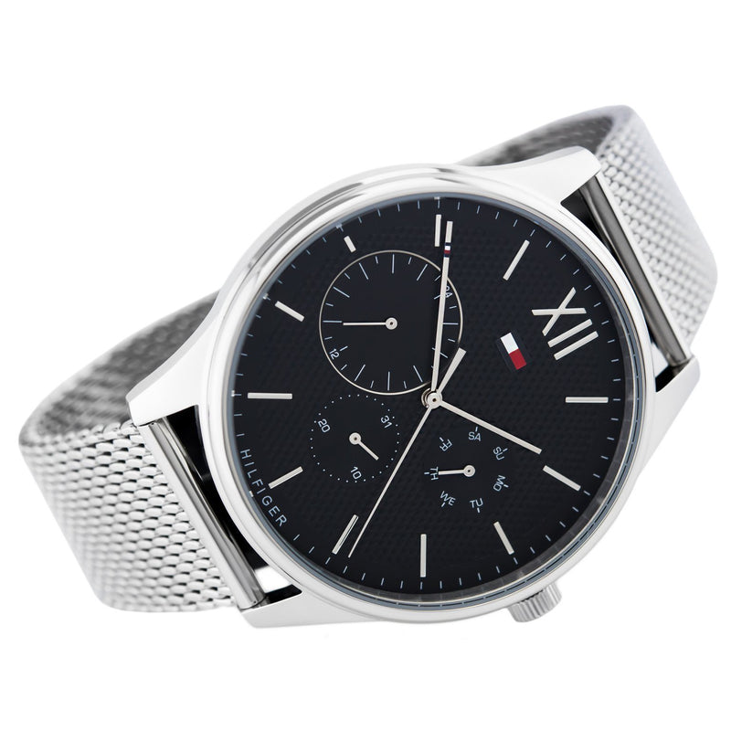 Tommy Hilfiger Black Dial Mesh Men's Watch 1791415 - Watches of America #3