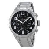 Tommy Multi-Function Black Dial Stainless Steel Men's Watch 1791054 - Watches of America