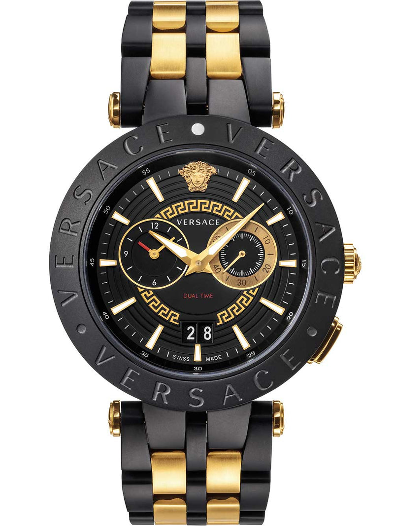Versace V-Racer Two-Tone Chronograph Men's Watch  VEBV00619 - Watches of America