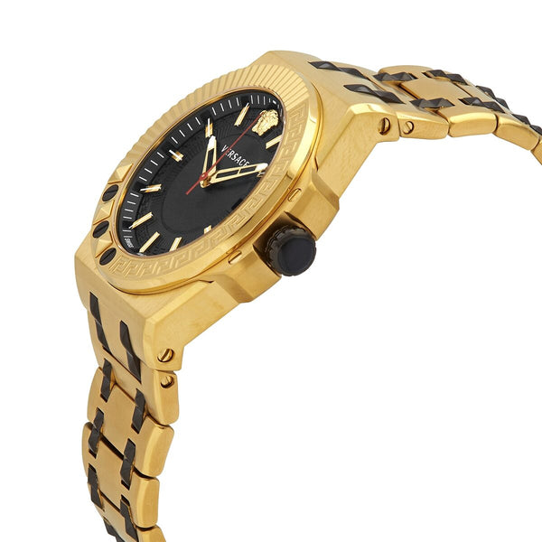 Versace Chain Reaction Quartz Black Dial Men's Watch VEDY00619 - Watches of America #2