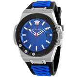 Versace Chain Reaction Quartz Blue Dial Men's Watch #VEDY00119 - Watches of America