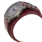 Versace DV25 Grey Dial Burgundy Leather Ladies Watch #VAM070016 - Watches of America #2