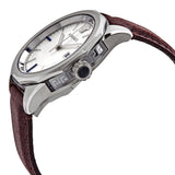 Versace Glaze Quartz White Dial Brown Leather Ladies Watch #VERA00118 - Watches of America #2