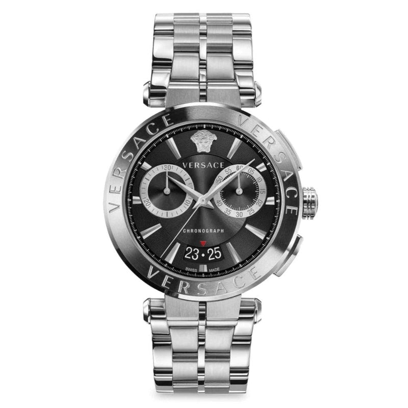 Versace Aion Chronograph Silver Men's Watch  VBR080017 - Watches of America