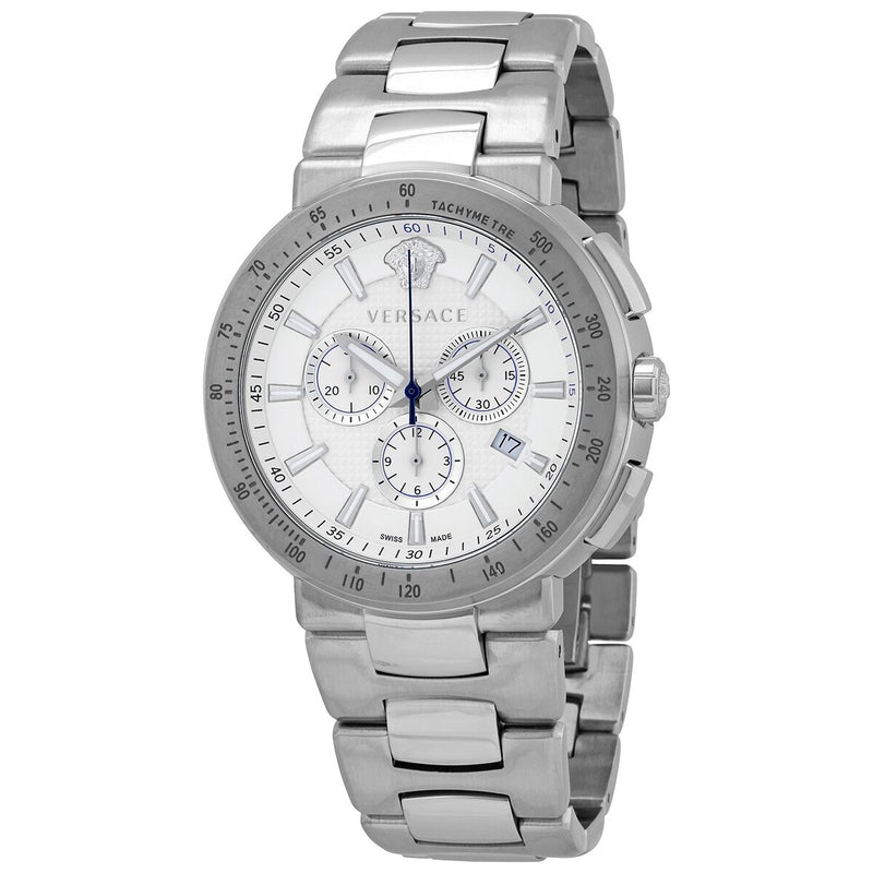 Versace Mystic Sports Chronograph Quartz White Dial Men's Watch #VFG090013 - Watches of America