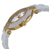 Versace Reve White Mother of Pearl Dial White Ceramic Ladies Watch #92QCP11D497-S001 - Watches of America #2