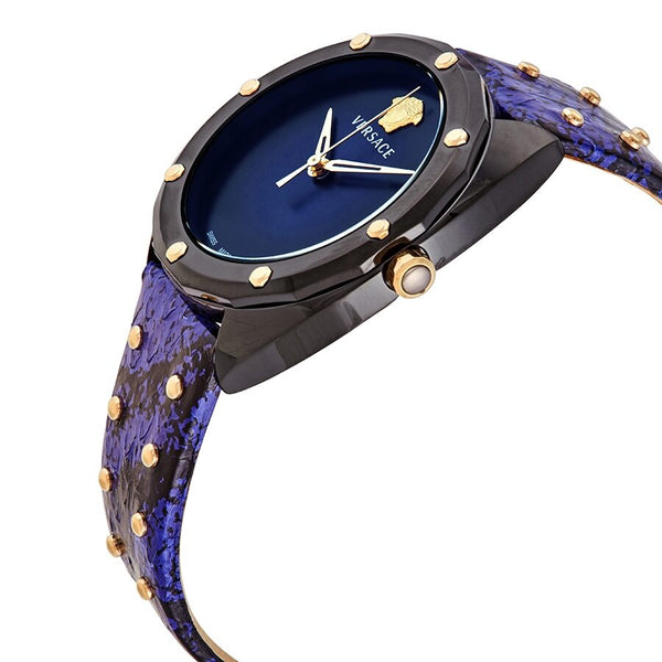 Versace Shadov Quartz Black Dial Ladies Watch #VEBM00418 - Watches of America #2