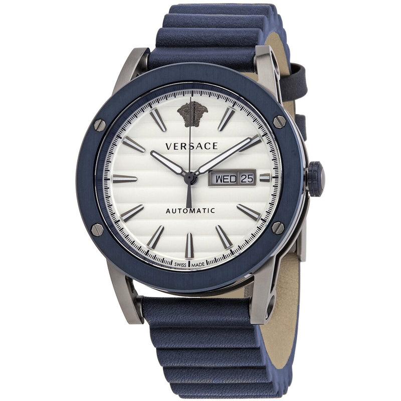Versace Theros Automatic White Dial Men's Watch #VEDX00319 - Watches of America