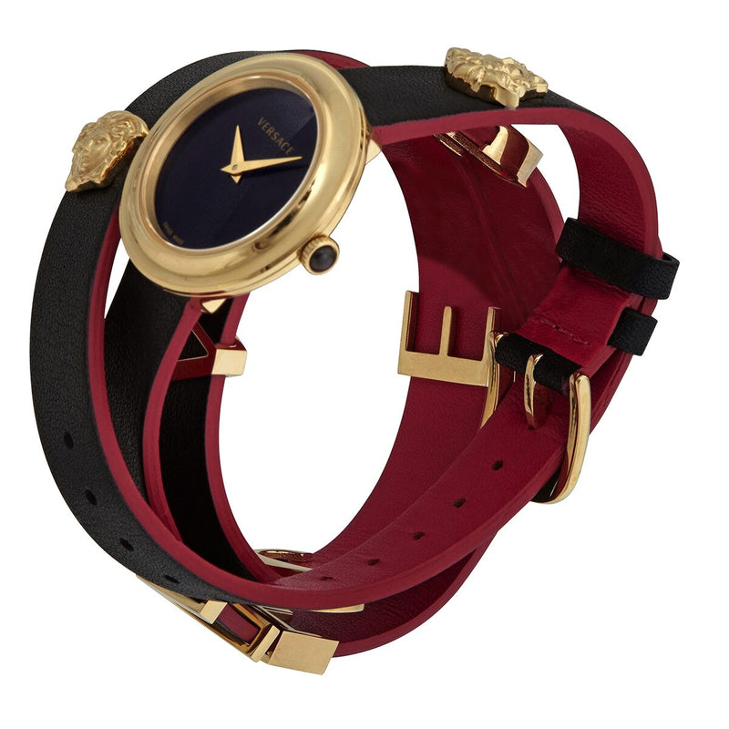 Versace V-Flare Quartz Black Dial Watch #VEBN00218 - Watches of America #2