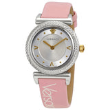 Versace V-Motif Quartz Silver Dial Ladies Watch VERE00118 - Watches of America