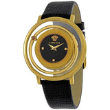 Versace Venus Quartz Black Dial Ladies Watch #VQV040015 - Watches of America